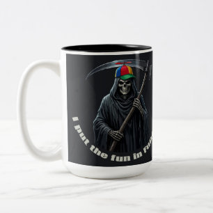 Ich bringe den Spaß ins Begräbnis Zweifarbige Tasse