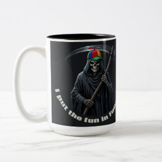 Ich bringe den Spaß ins Begräbnis Zweifarbige Tasse