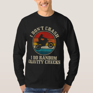 Ich bringe den zufälligen Gravity-Karo Motocross D T-Shirt