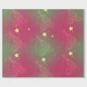 "Ich bringe dir Dinge..." Angel Green Pink Geschenkpapier (Flach)