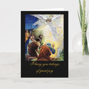 Ich bringe dir glückliche Dinge Feiertagskarte