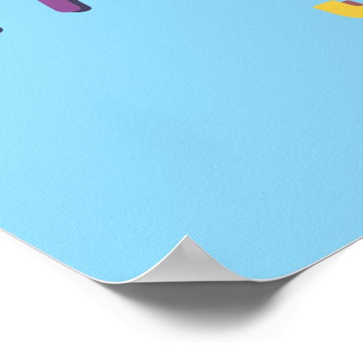 Ich bringe immer den Sonnenschein Poster (Ecke)