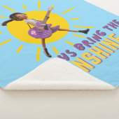 Ich bringe immer den Sonnenschein Sherpadecke (3/4)