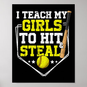 Ich bringe meinem Mädchen bei, zu schlagen und zu Poster