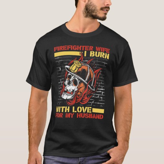 Ich bringe mit Liebe für mein Ehemann Red Line Fir T-Shirt (Vorderseite)