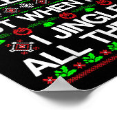 Ich bringe nicht immer sonnige Weihnachtsfeiern Poster (Ecke)