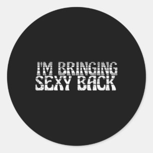 Ich bringe Y Ck T-Shirt Retro Vatertagsgeschenk  Runder Aufkleber