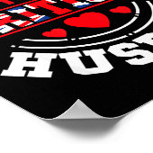 Ich britischer Ehemann Union Jack Poster (Ecke)