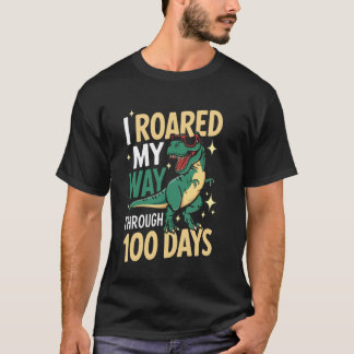 Ich brüllte meinen Weg Schüler Lehrer Dinosaurier  T-Shirt