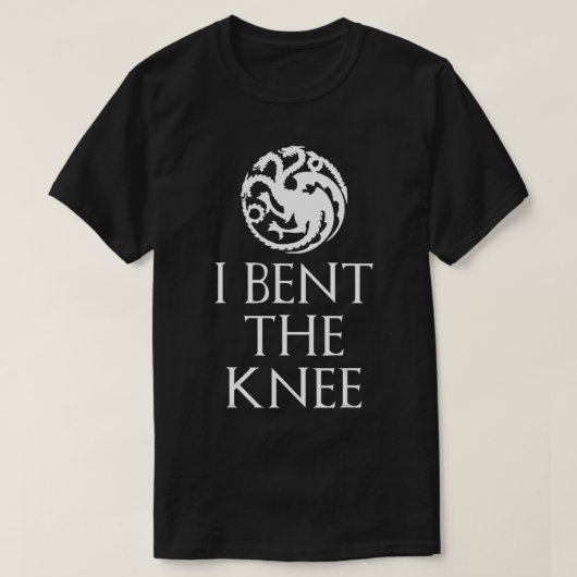 Ich bückte das Knie T-Shirt (Design vorne)