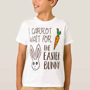 Ich Carrot warte auf das Osterhasen-sonnige, humor T-Shirt