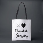 Ich 🖤 Chanukah. Einkauf Tasche<br><div class="desc">Mit unserer festlichen I 🖤 Chanukah Shopping Tasche bringen Sie Spaß und Laune in Ihre Urlaubsangebote! Diese Öko-freundliche Tasche ist ideal für Geschenke,  Lebensmittel und mehr,  während sie Chanukah-Freude verbreitet" Langsam,  geräumig und stilvoll,  ist der ultimative Urlaubsbegleiter,  der Ihre Liebe für die Saison spielerisch präsentiert.</div>