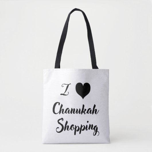 Ich 🖤 Chanukah. Einkauf Tasche (Vorderseite)