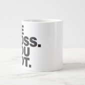 ICH CHEF SIE NICHT riesige Kaffee-Tasse Jumbo-Tasse (Vorderseite)