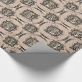Ich-Ching-Büffelleder-Entwurf Geschenkpapier (Ecke)