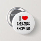 ICH ❤️ CHRISTMAS EINKAUFEN IN LIEBE CHRISTMAS EINK BUTTON (Vorne & Hinten)