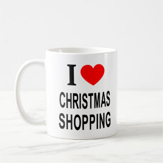 ICH ❤️ CHRISTMAS EINKAUFEN IN LIEBE CHRISTMAS EINK KAFFEETASSE