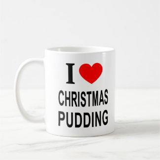 ICH ❤️ CHRISTMAS PUDING I LIEBE CHRISTMAS PUDING I KAFFEETASSE