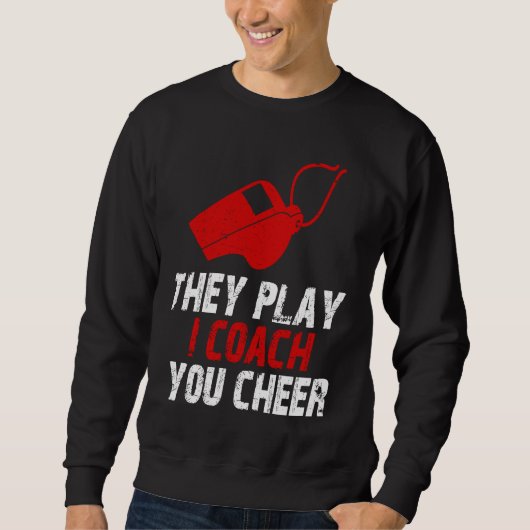 Ich coache sie spiel dich cheeler sweatshirt (Vorderseite)