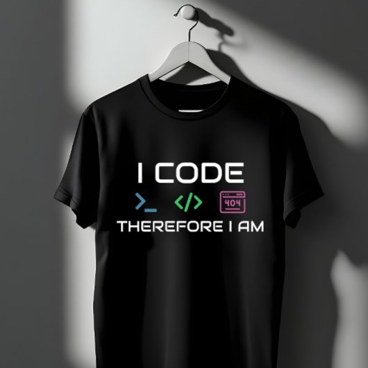 Ich Code Daher Ich Bin - Programmierer 404 Fehler T-Shirt