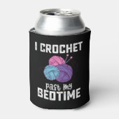 Ich Crochet habe mein Schlafzimmergekotzen zugetan Dosenkühler (Kanne Vorderseite)