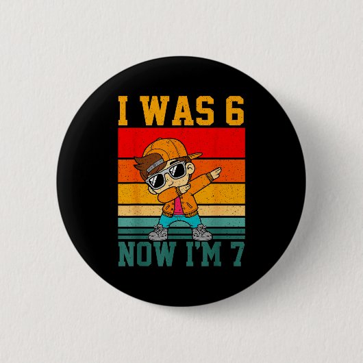 Ich Dabbe 7. Geburtstag 6 7 Button (Vorderseite)