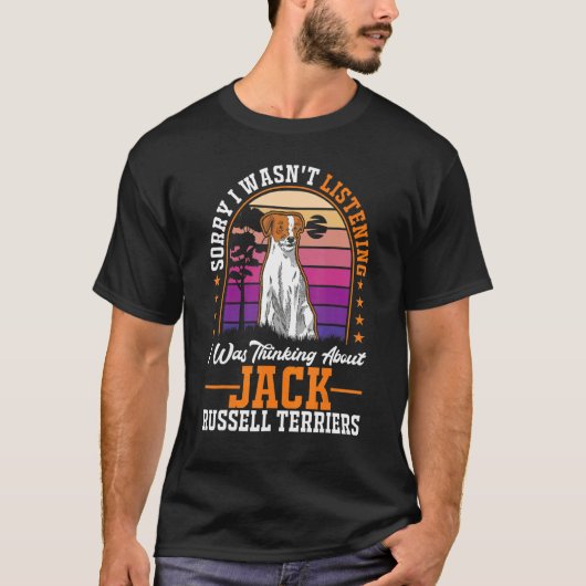 Ich dachte an Jack Russell Terriers T-Shirt (Vorderseite)