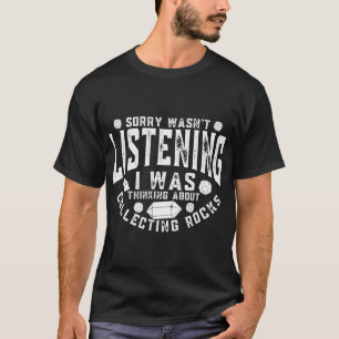 Ich dachte darüber nach, wie Rock die Funny Geolog T-Shirt