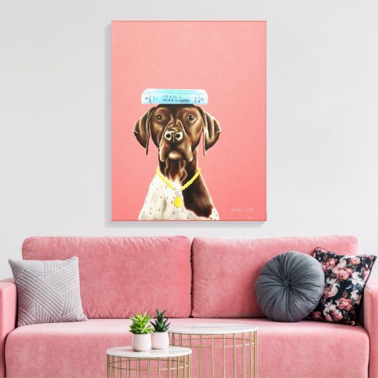 Ich dachte, das ist ein Handbuch Leinwanddruck (Insitu (Wohnzimmer))