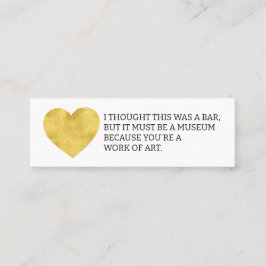 Ich dachte, das war ein Spaß beim Anrufen der Bar- Mini Visitenkarte