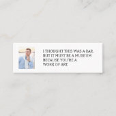 Ich dachte, dies war ein Bar Foto, das die Rufkart Mini Visitenkarte (Vorderseite)