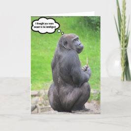 Ich dachte, du wärst intelligent. dankeskarte