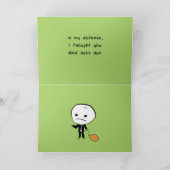 Ich dachte, du würdest sterben karte (Innenseite)