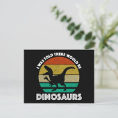 Ich dachte, es gäbe Dinosaurier Postkarte (Stehend Vorderseite)
