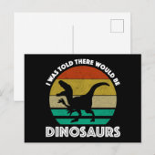Ich dachte, es gäbe Dinosaurier Postkarte (Vorne/Hinten)