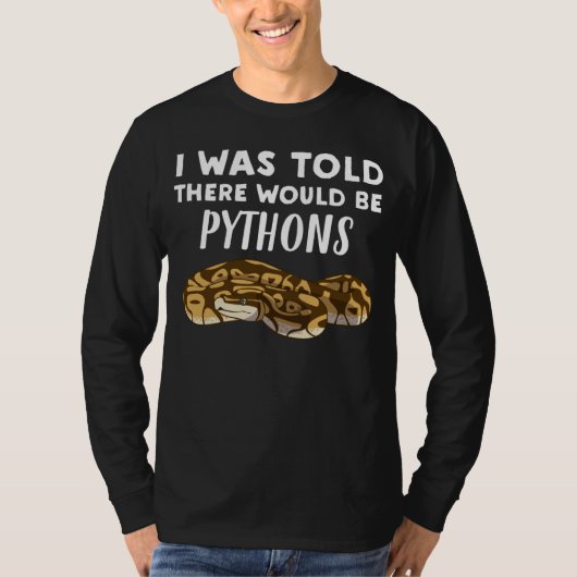 Ich dachte, es gäbe Pythons Python-Schlange T-Shirt (Vorderseite)