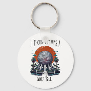 Ich dachte, es war ein Golfball Golf Liebhaber Gol Schlüsselanhänger