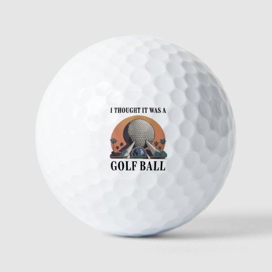 Ich dachte, es war ein Golfball Lustiger Golf Lieb (Vorderseite)