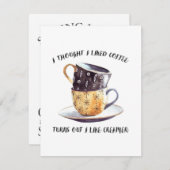 Ich dachte, ich mag Kaffee Einladung (Vorne/Hinten)