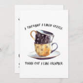 Ich dachte, ich mag Kaffee Save The Date (Vorne/Hinten)