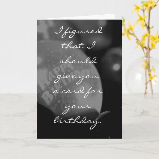 Ich dachte, ich sollte dir ein Auto geben... Karte (Gelbe Blume)