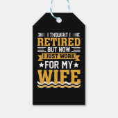 Ich dachte, ich wäre im Ruhestand, aber jetzt arbe Geschenkanhänger (Vorderseite)