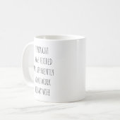 Ich dachte, ich wäre im Ruhestand lustig Kaffeetasse (Vorderseite Links)