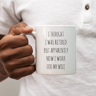 Ich dachte, ich wäre im Ruhestand lustig Kaffeetasse