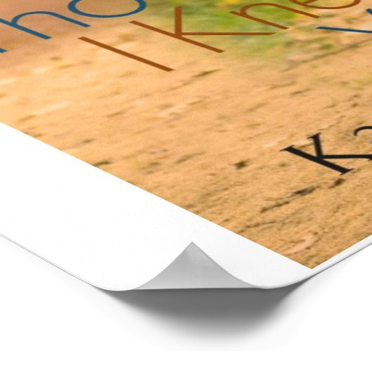 Ich dachte, ich wüsste dich Poster (Ecke)