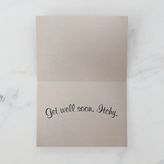 "Ich dachte nur, ich würde sehen, wie dieser Aussc Karte (Innenseite)