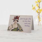 "Ich dachte nur, ich würde sehen, wie dieser Aussc Karte (Gelbe Blume)