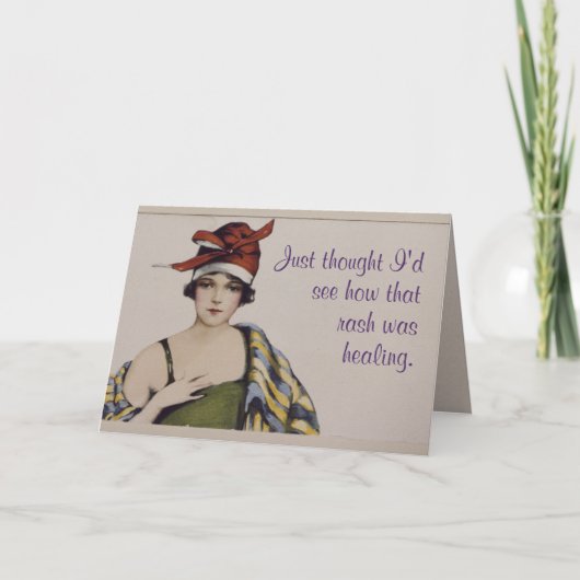 "Ich dachte nur, ich würde sehen, wie dieser Aussc Karte (Vorderseite)