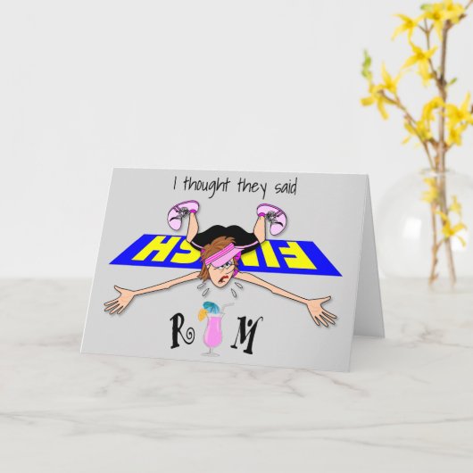 Ich dachte, sie sagten Rum - Frau Karte (Gelbe Blume)