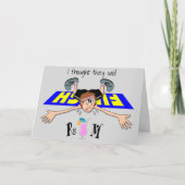 Ich dachte, sie sagten Rum - Mann Karte (Vorderseite)